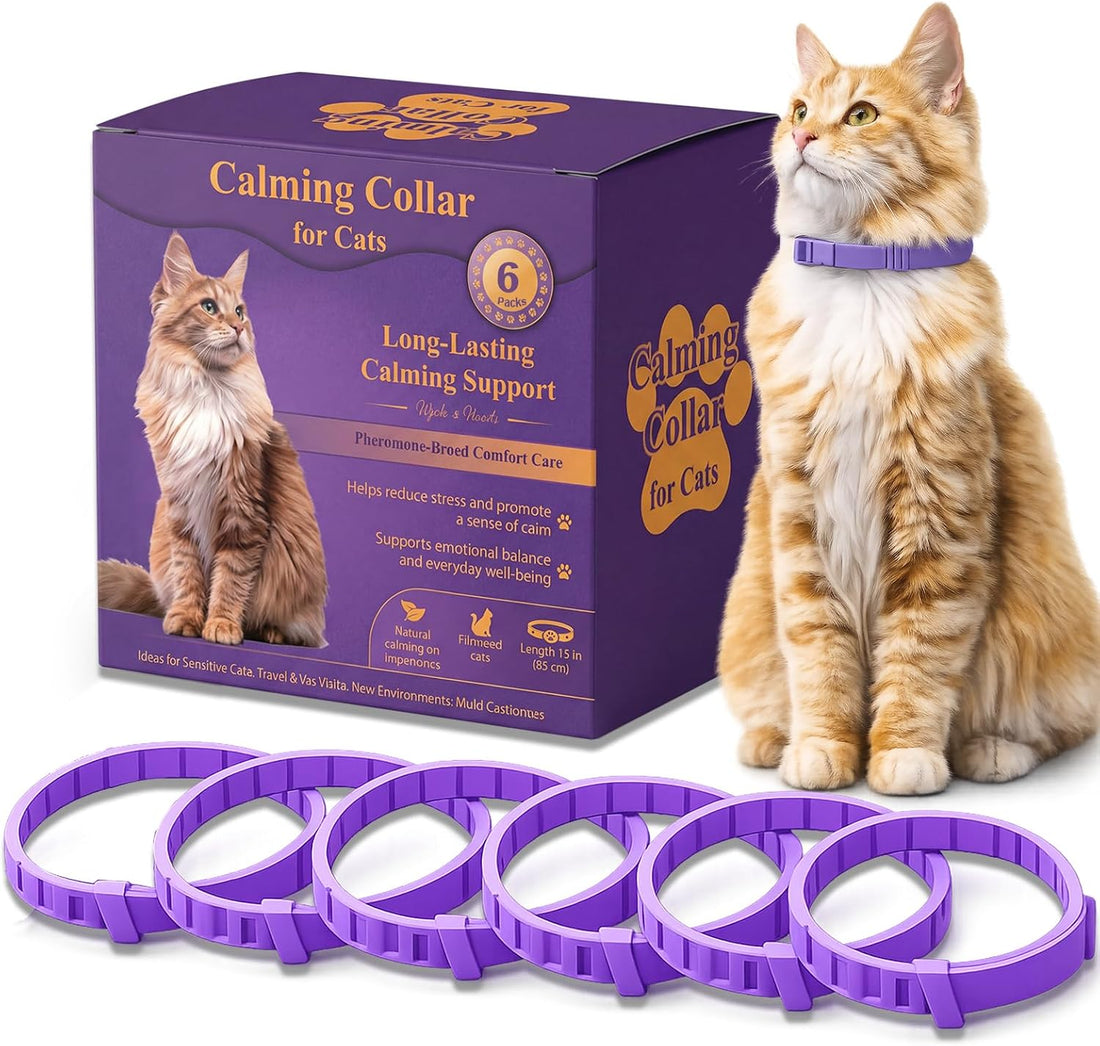 Cat Calming Collars for Cats 6 Pack
