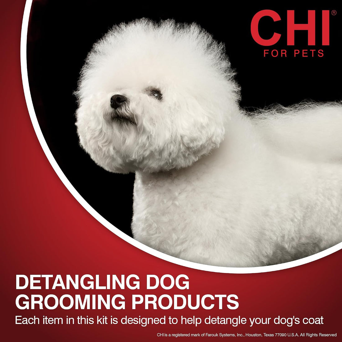 CHI for Dogs Small Breed Detangling Kit, 3-Piece Set