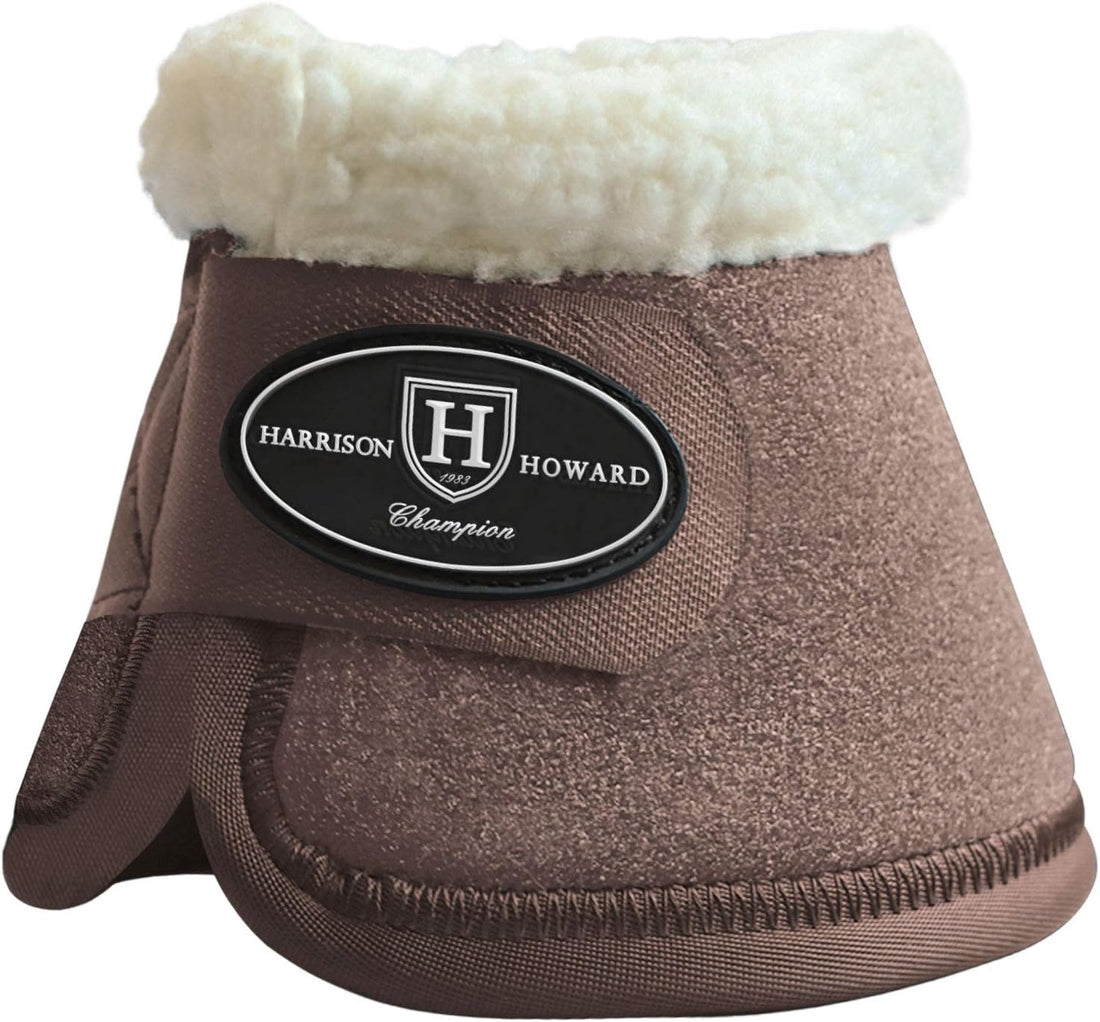 Harrison Howard Overreach Bell Boots with Fleece Trim, Neoprene Pair