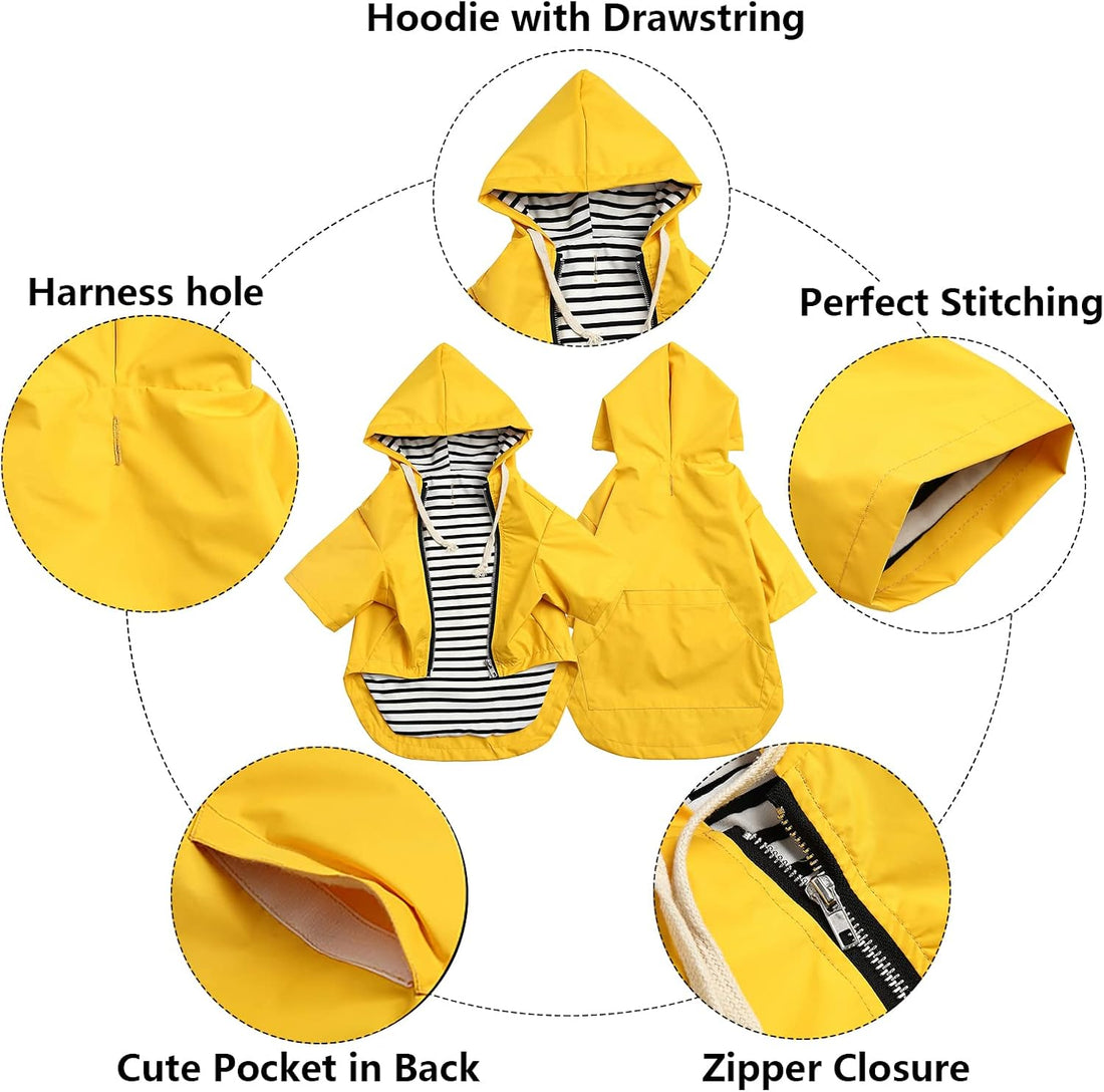 Dog Raincoat rain Jacket Raincoat Dogs Waterproof Small Medium Breeds