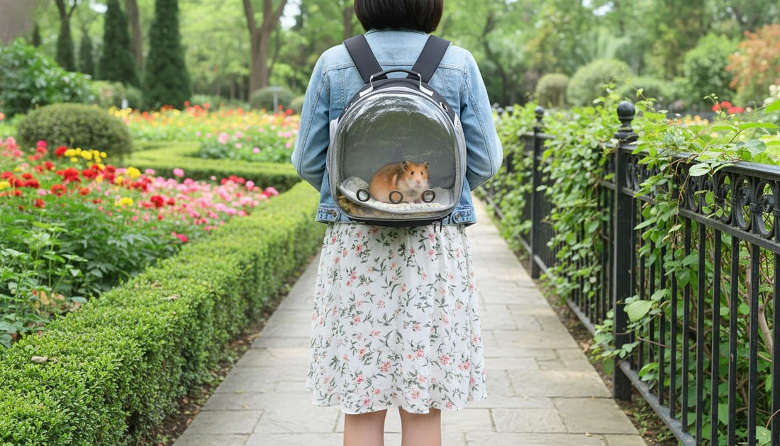Small Animal Carrier Guinea Pig Backpack,Transparent