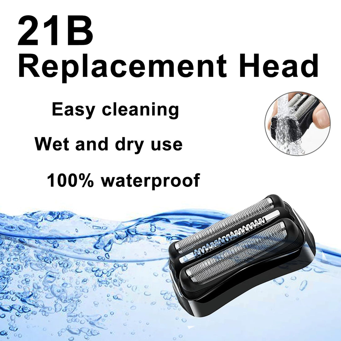 21B Series 3 Electric Shaver Replacement Head Compatible with Braun