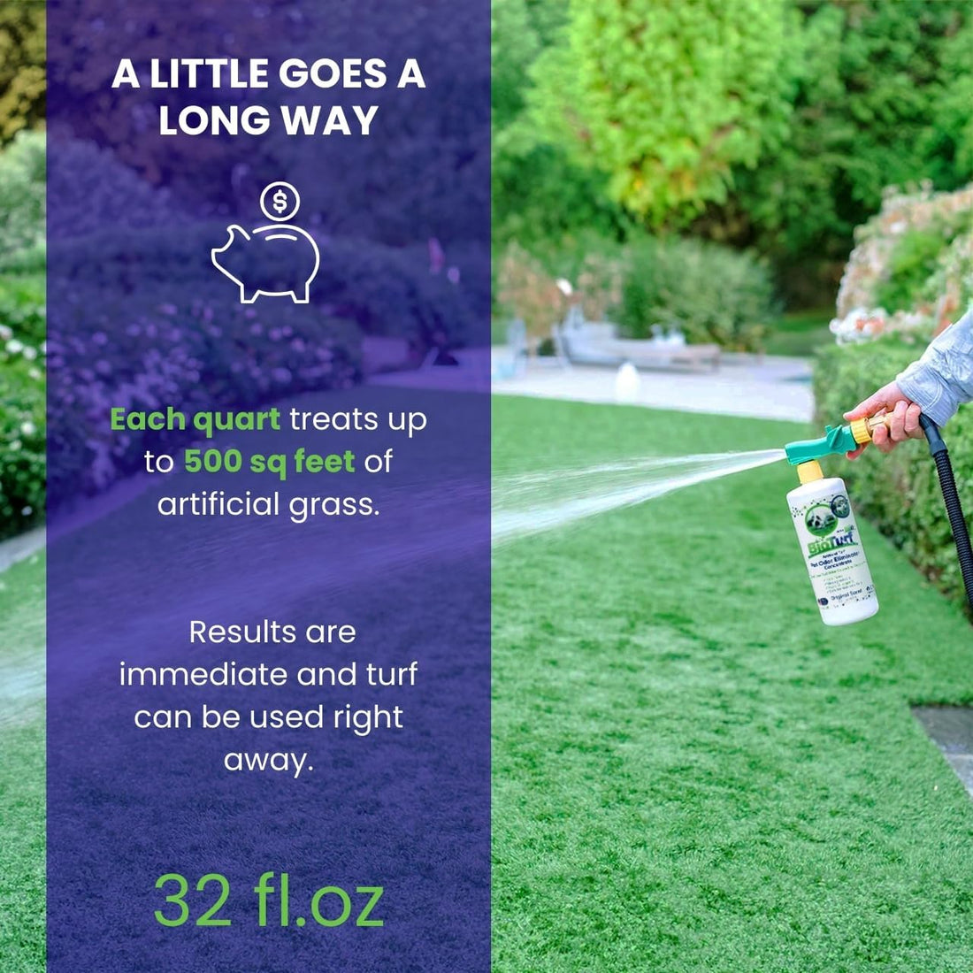 BioTurf BioS+ Odor Eliminator Concentrate 32oz Bottle
