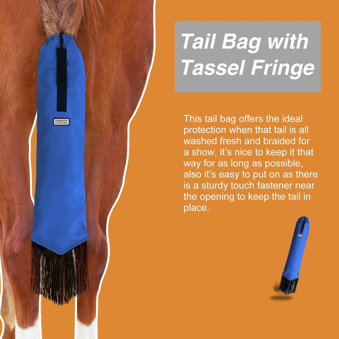 Harrison Howard Horse Tail Bag with Fringe