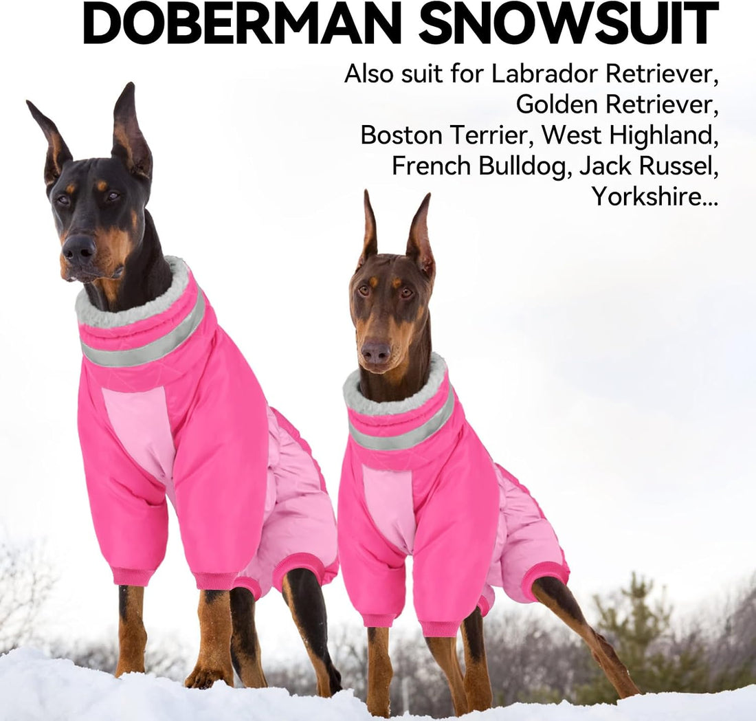 Full Body Dog Coat Warm Dog Jacket with Legs for Medium Dogs