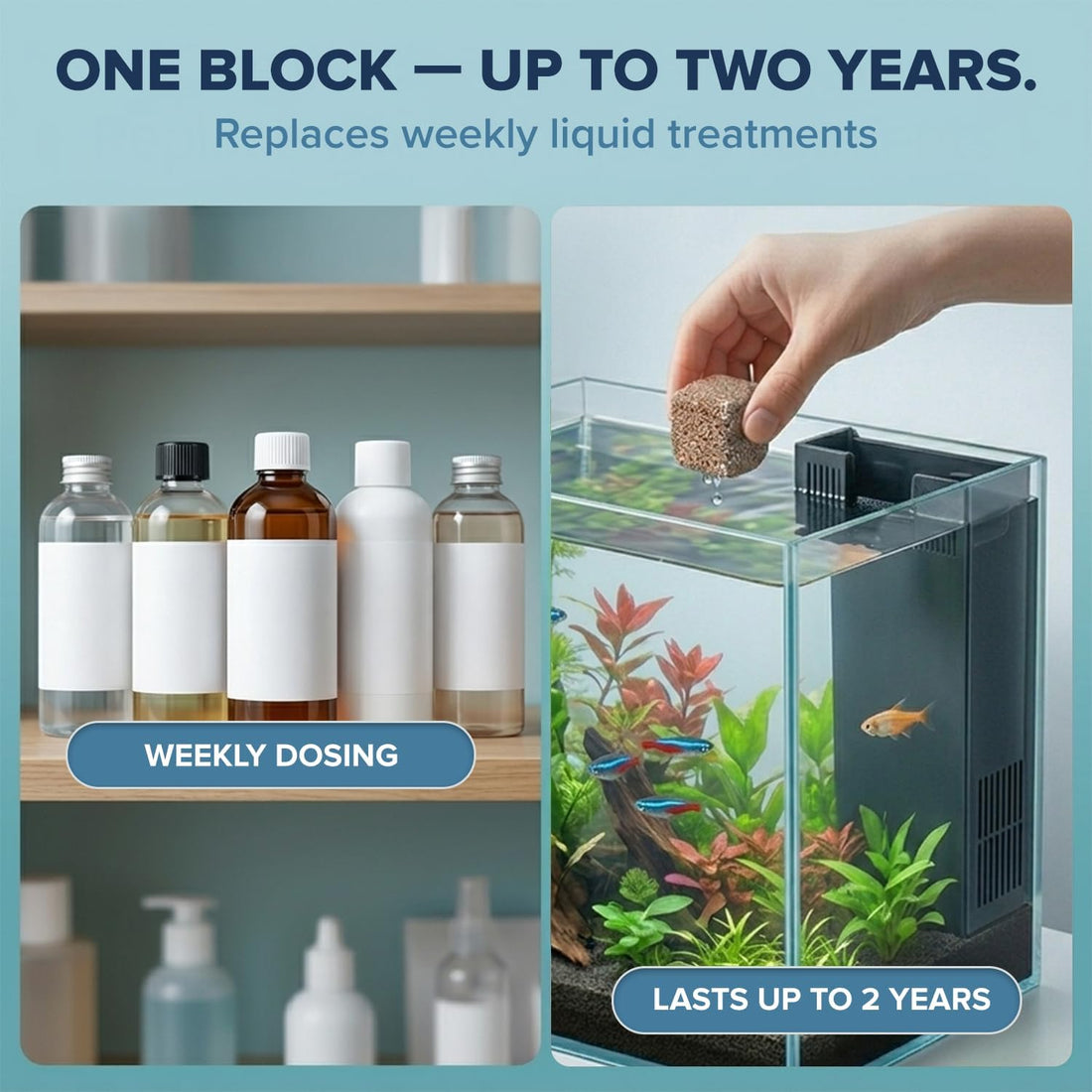 EcoBio-Block Aquarium Water Clarifier (Small, 8–16 gal)