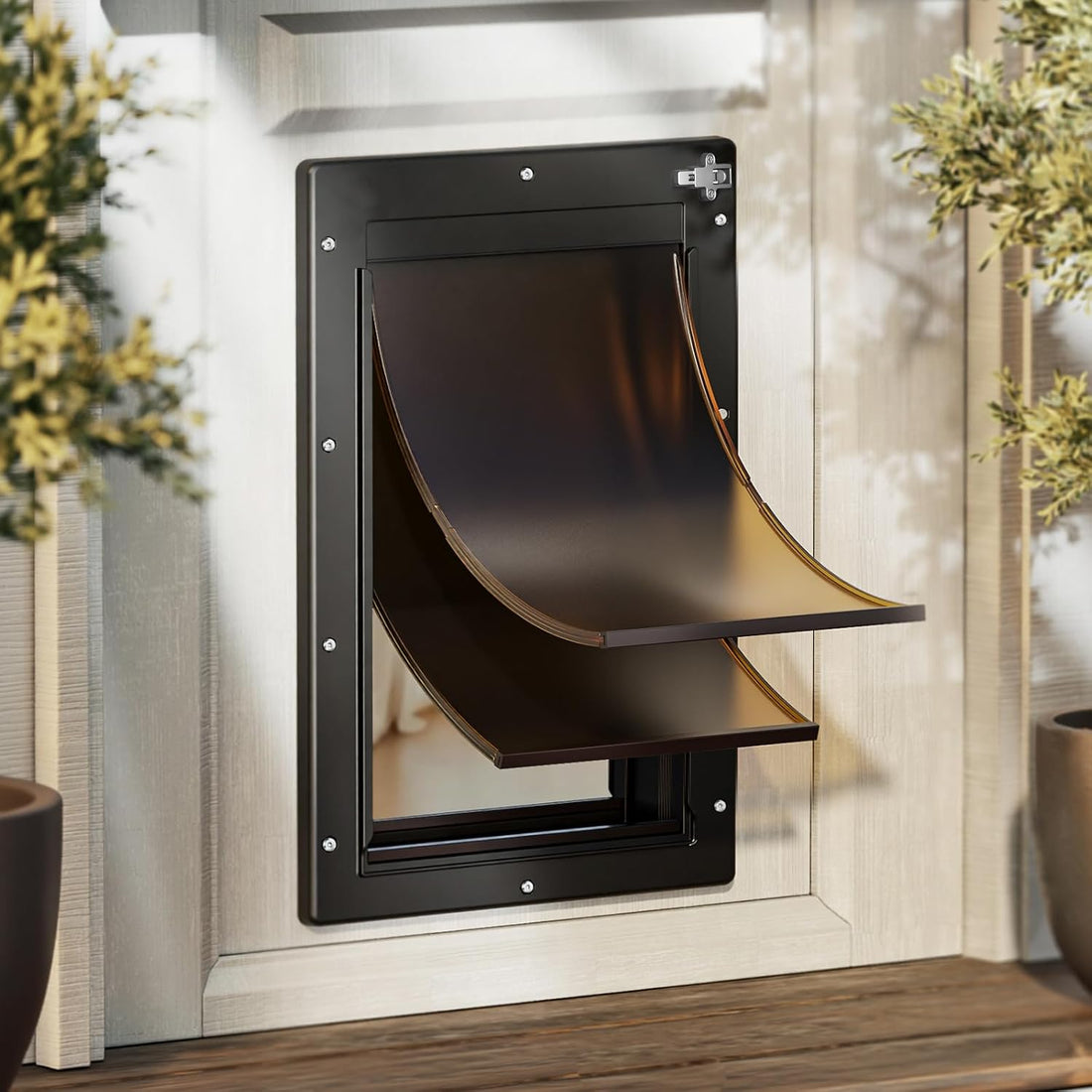 Plastic Dog Door, XLarge Doggy Door for Door