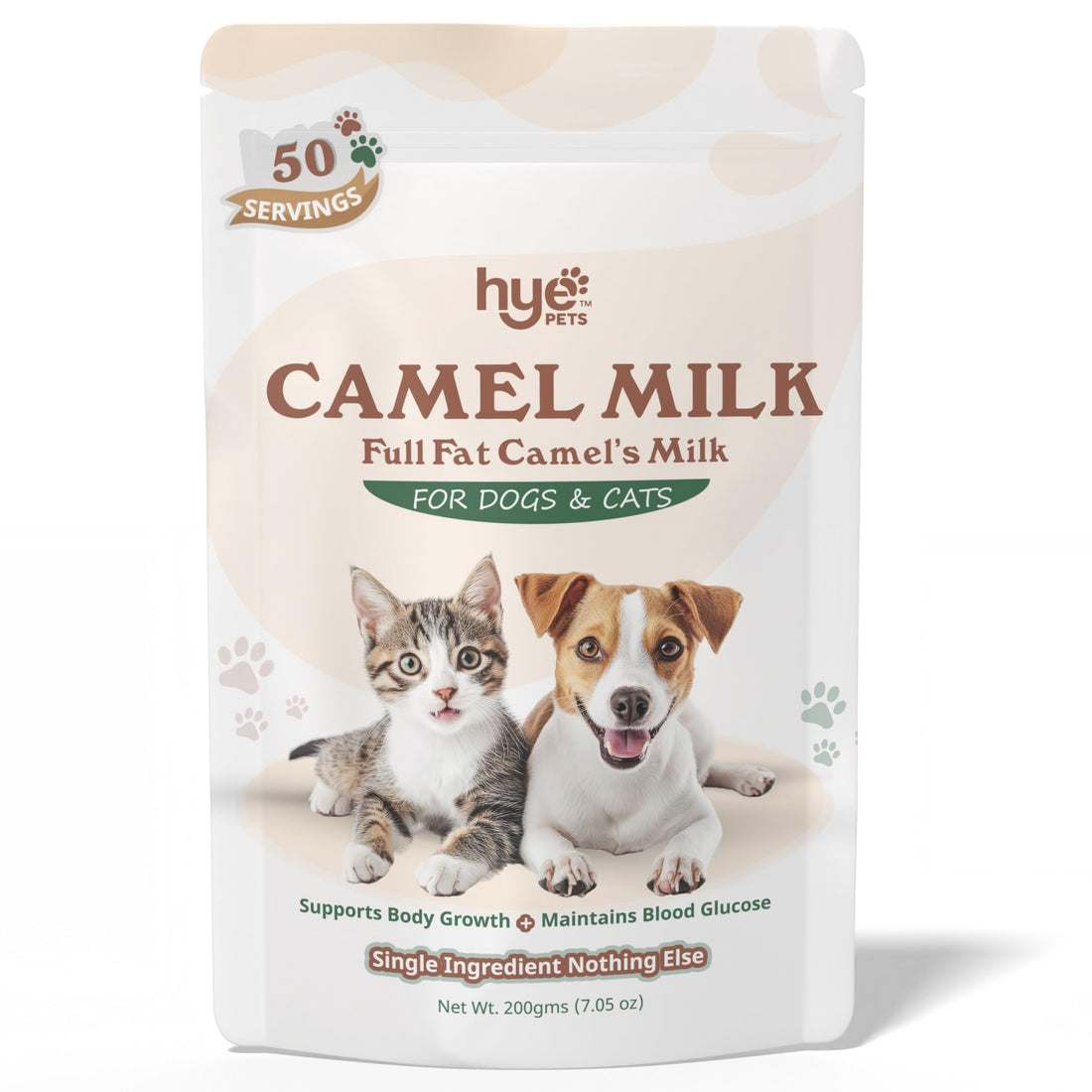 HYE Pets Full Fat Camel Milk Powder for Dogs & Cats