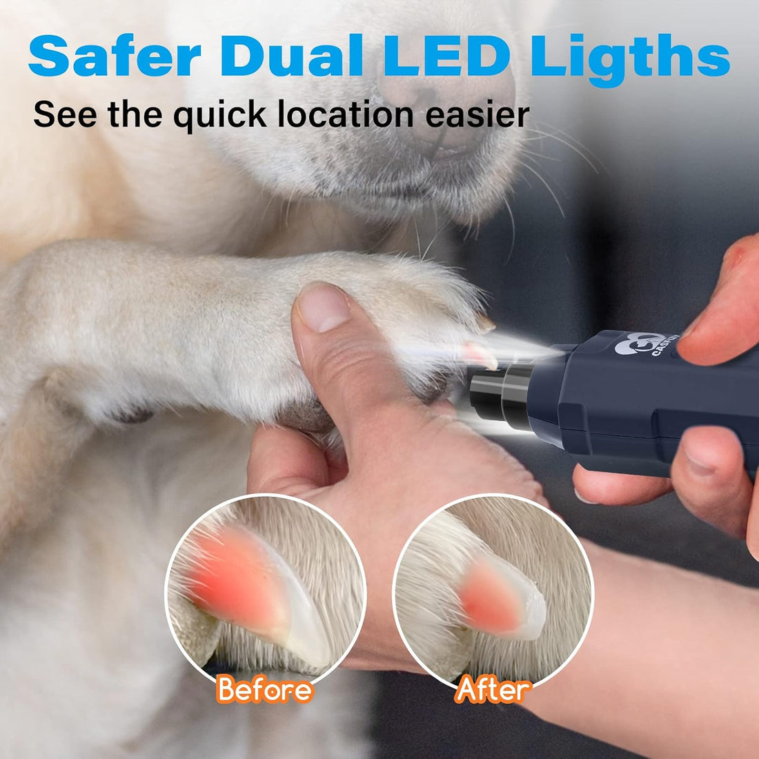 Casfuy 6-Speed Dog Nail Grinder