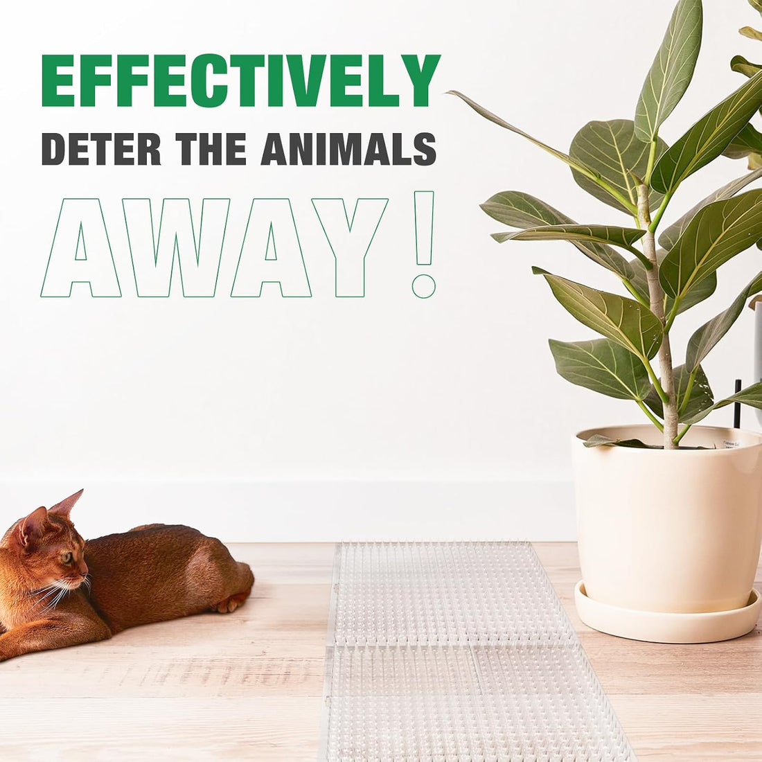 Zipcase 8 Pack Cat Repellent Deterrent, Covers 12 Sq.ft, 16" x 13"