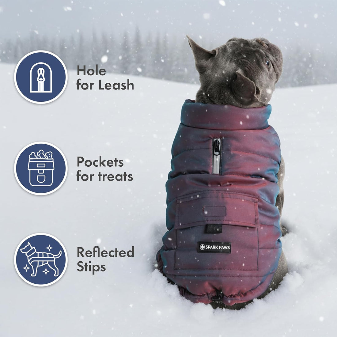 Spark Paws Dog Winter Coat Jacket