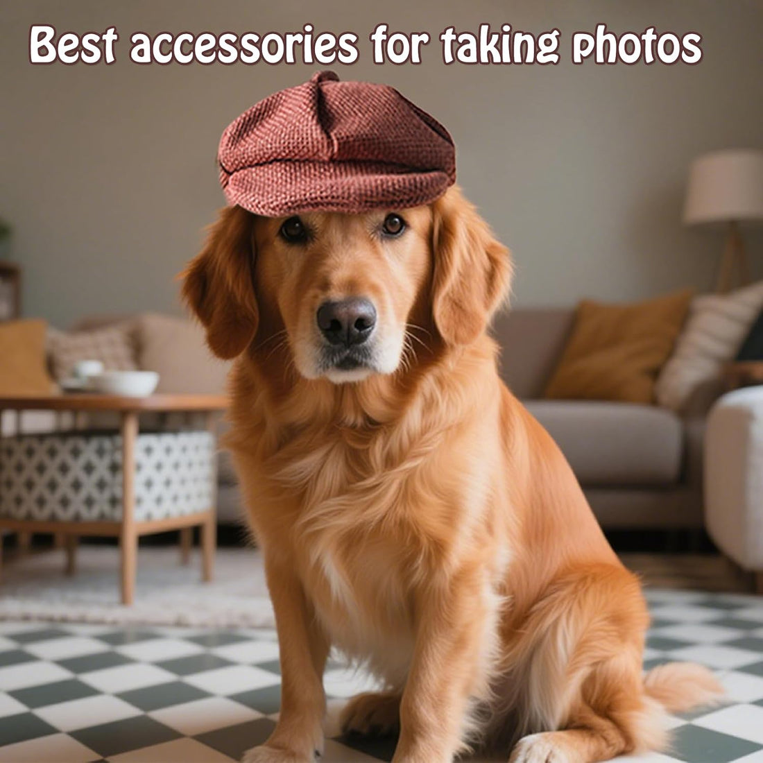 SEIS 3 Pcs Dog Berets Fashion Pet Hat French Artist Cat Cap Baseball
