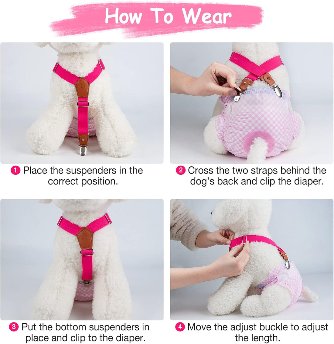 Pet Soft Dog Belly Bands Space M + Dog Suspenders 2 Pieces M