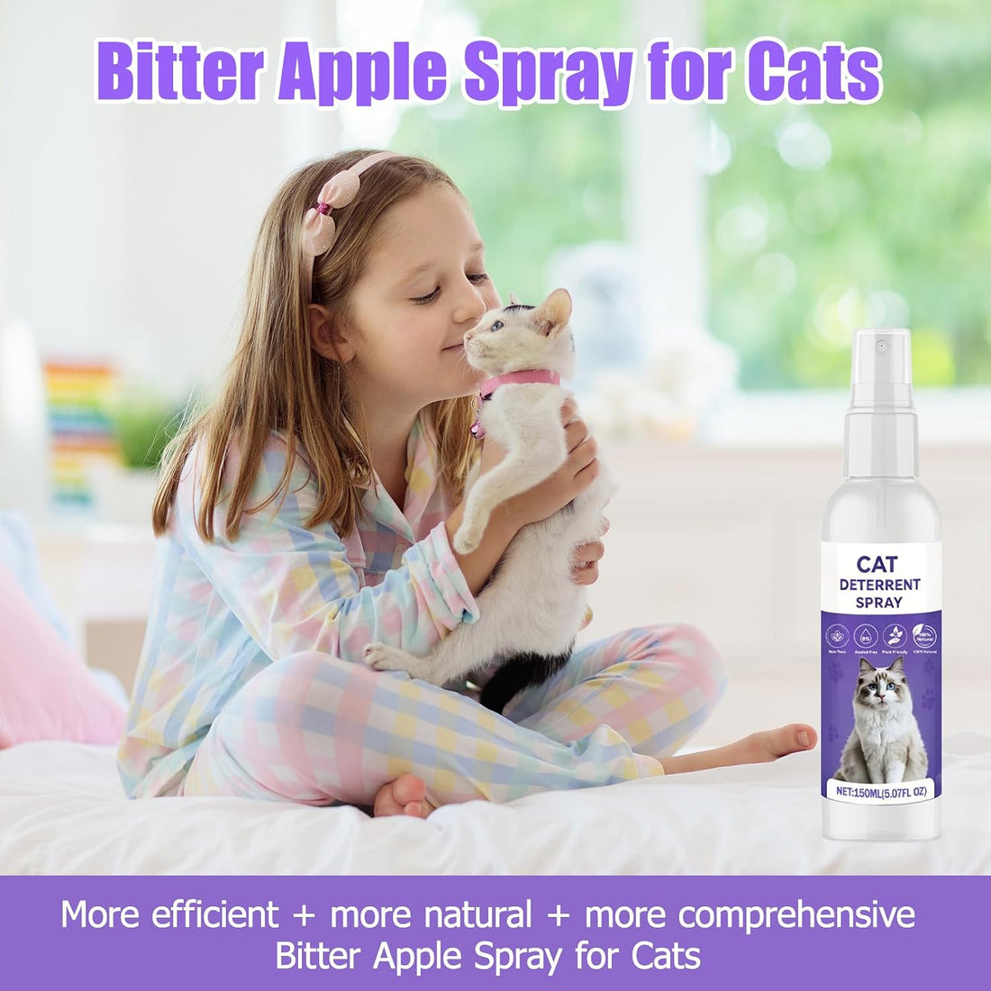 QHZ Bitter Apple Spray for Cats