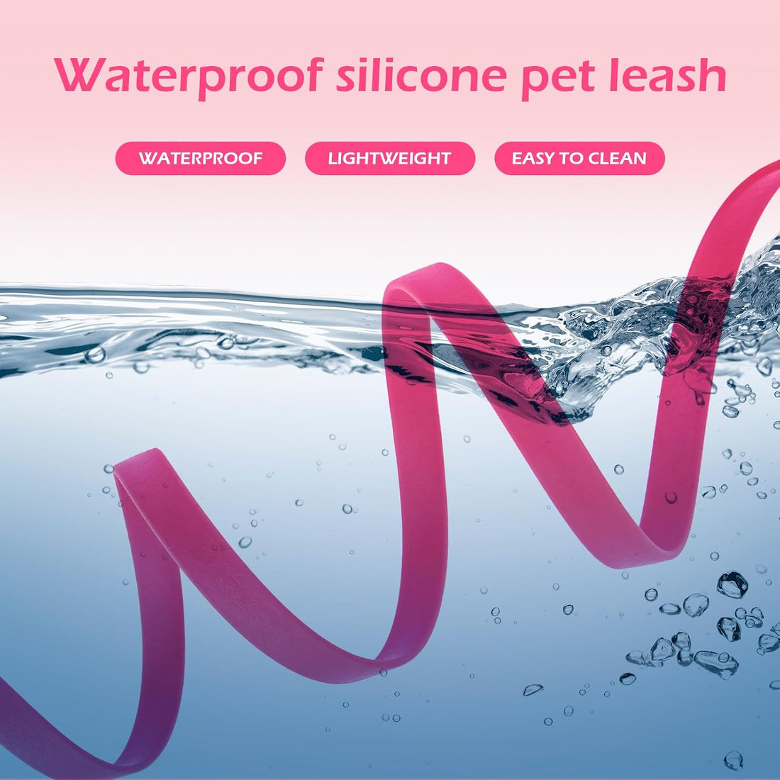 WOLFONE Waterproof PVC Dog Leash Long Training Lead 17FT Heavy Duty