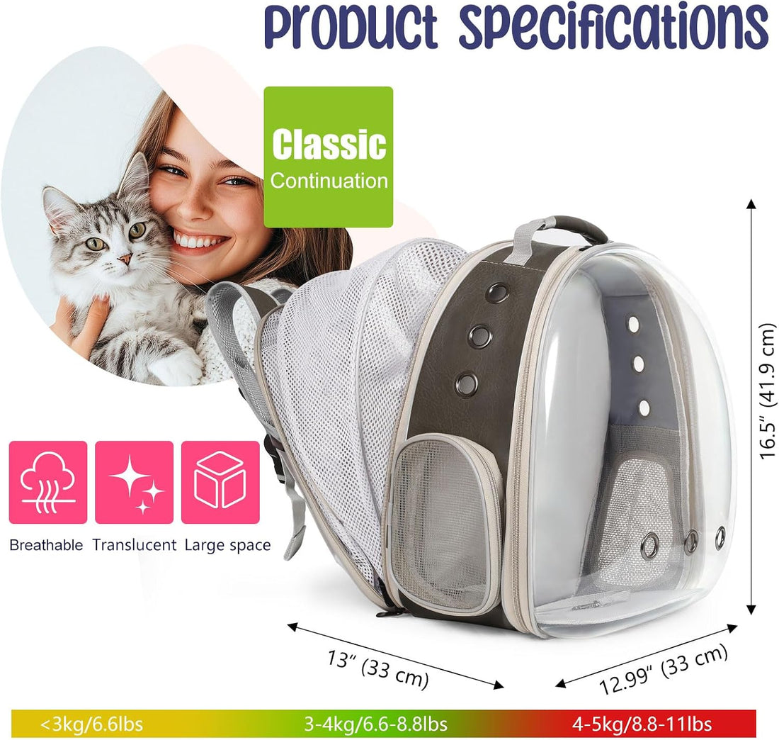 Back Extension Cat Travel Carrier Backpack