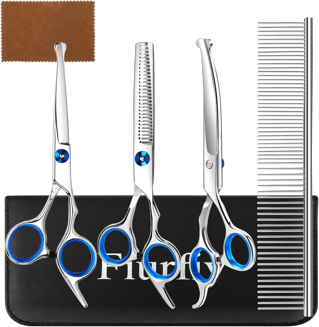 Curved Dog Grooming Scissors, 7.7 Inch Pet Grooming Shears