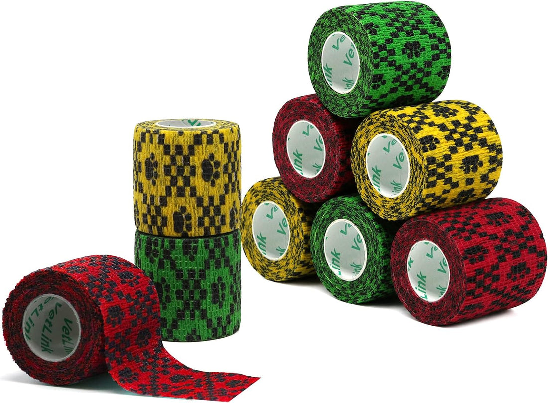 No Chew 2 inch Vet Wraps for Dogs 9 Rolls