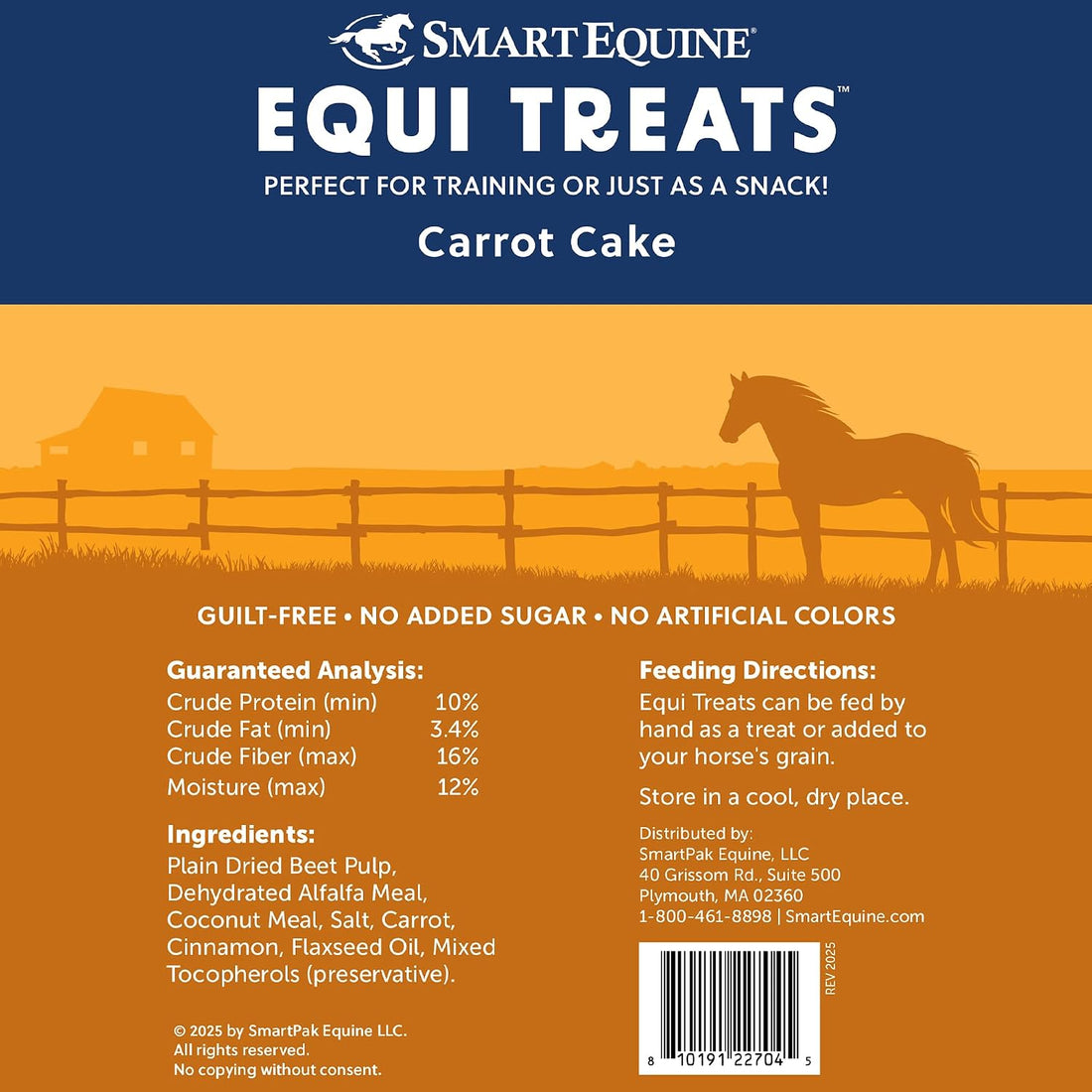 SmartEquine Equi Treats Carrot Cake Flavor, 4 lb Bag