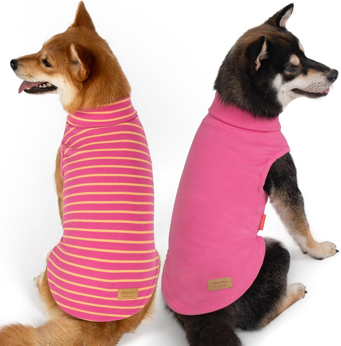 KYEESE 2Pack Dog Sweater for Large Dogs Soft Pet Coats Fleece