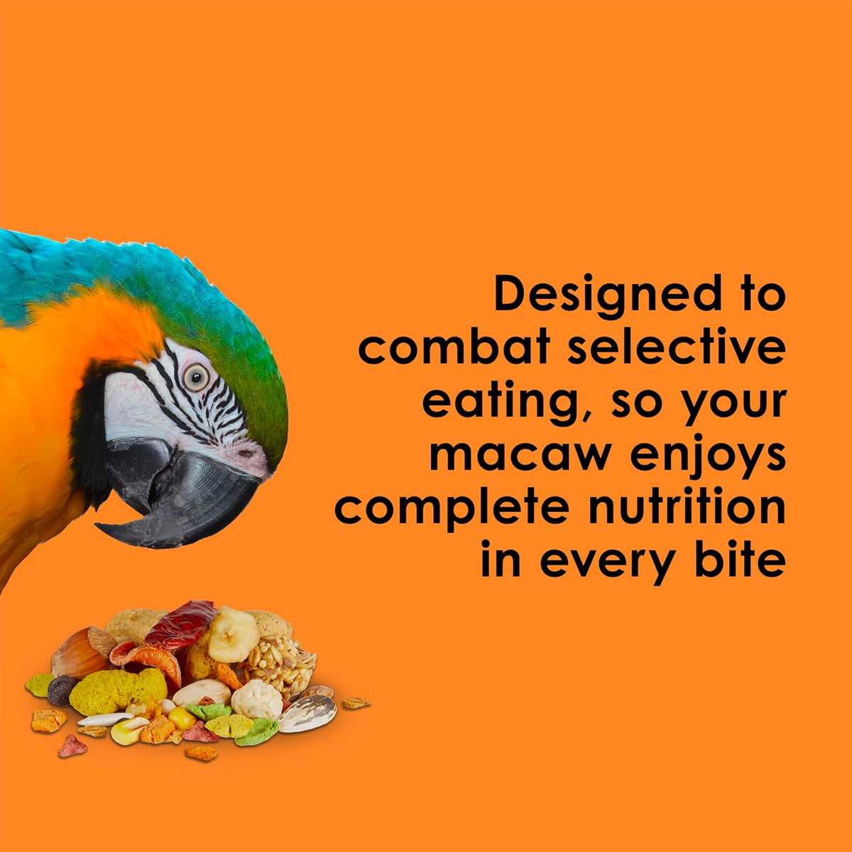 Kaytee Fiesta Macaw Food, Nutritious and Fun Blend, Supports Skin