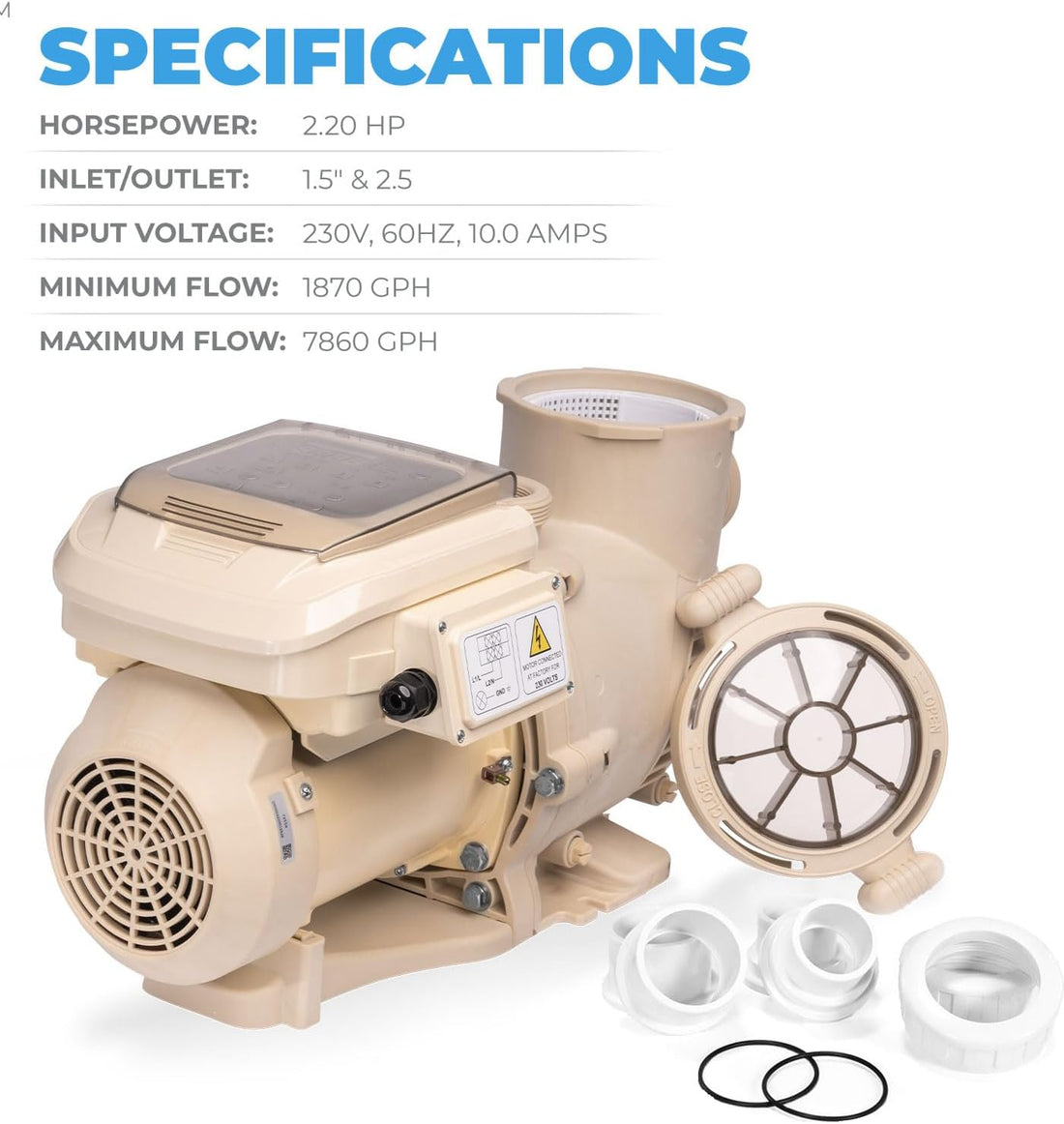 XtremepowerUS SuperFlow Variable Speed High-Flo Pool Pump In-Ground