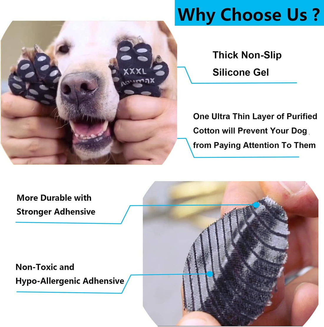 Dog Paw Protector Gripper Traction Pads,Dog Paw Covers,Foot Stickers