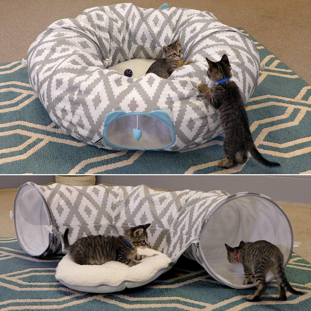 Kitty City Large Cat Tunnel Bed