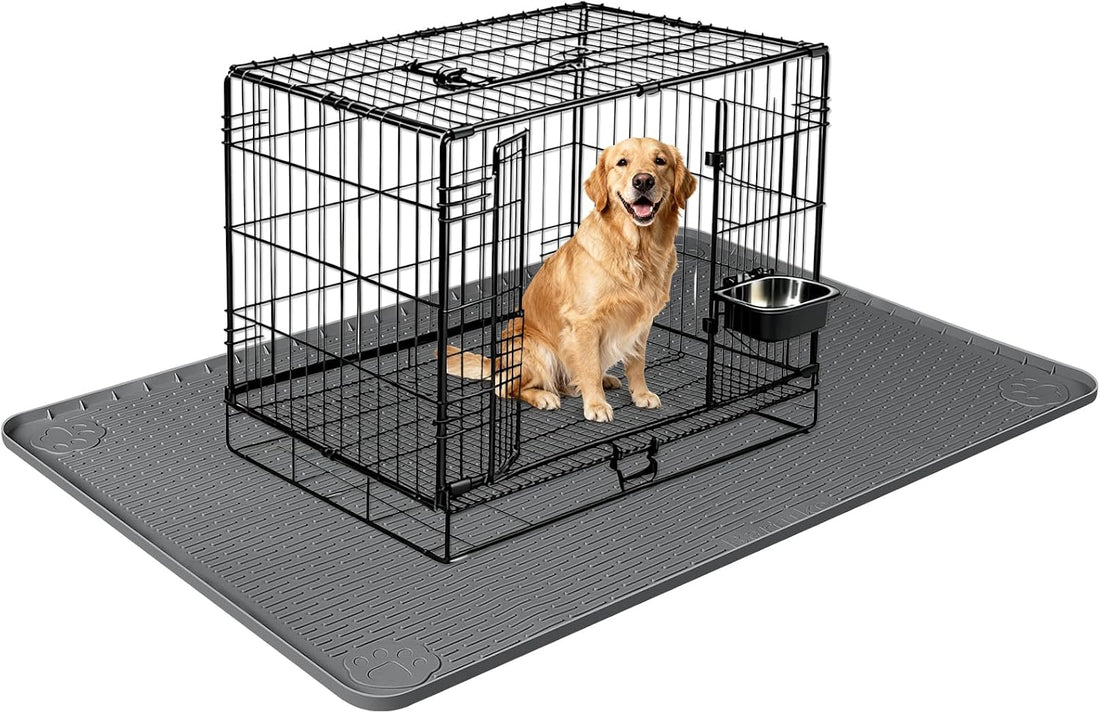 Silicone Dog Bed Mat 40"x 28" Crate Mat for Dog Cages