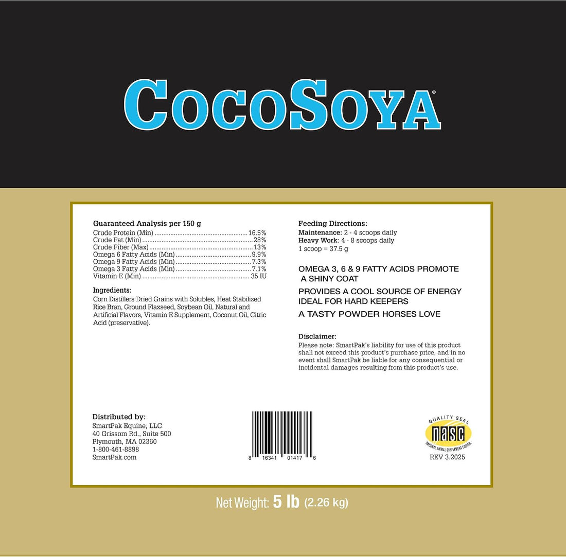 SmartEquine CocoSoya Granular, 5 LB, 30 Servings