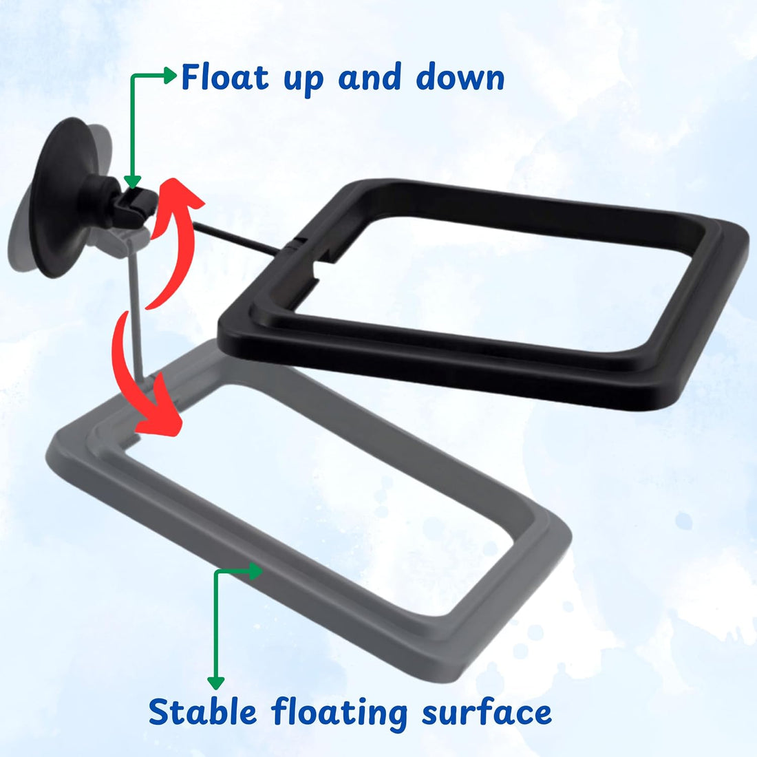 Turtle Feeding Ring for Fish Tank and 4pcs Nitrifying Balls Set
