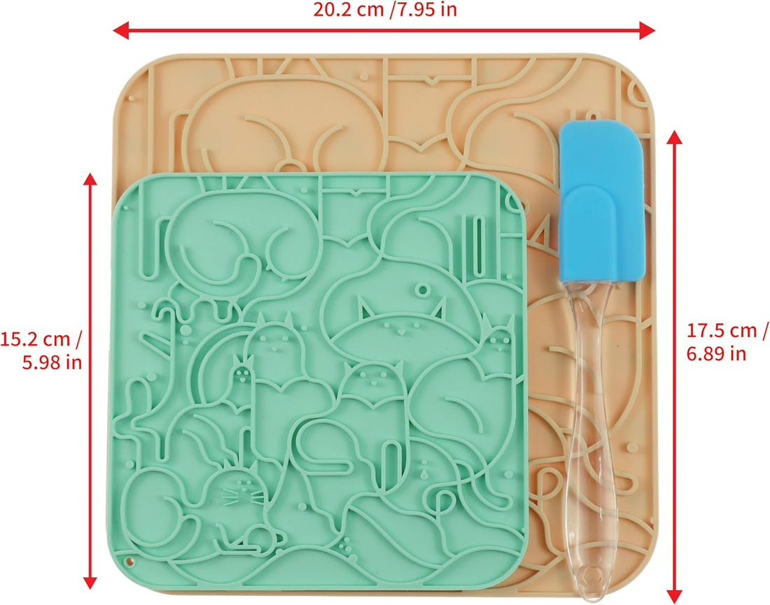 VI-FA Dog & Cat Lick Mat, Slow Feeder Pad with Suction Cups