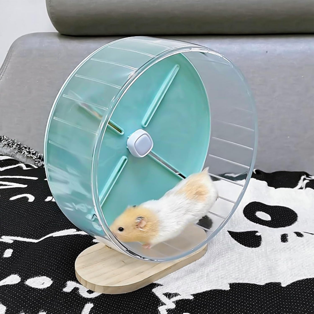 Silent Hamster Wheel,10.2 Inch Quiet Spinner Syrian Hamster Running