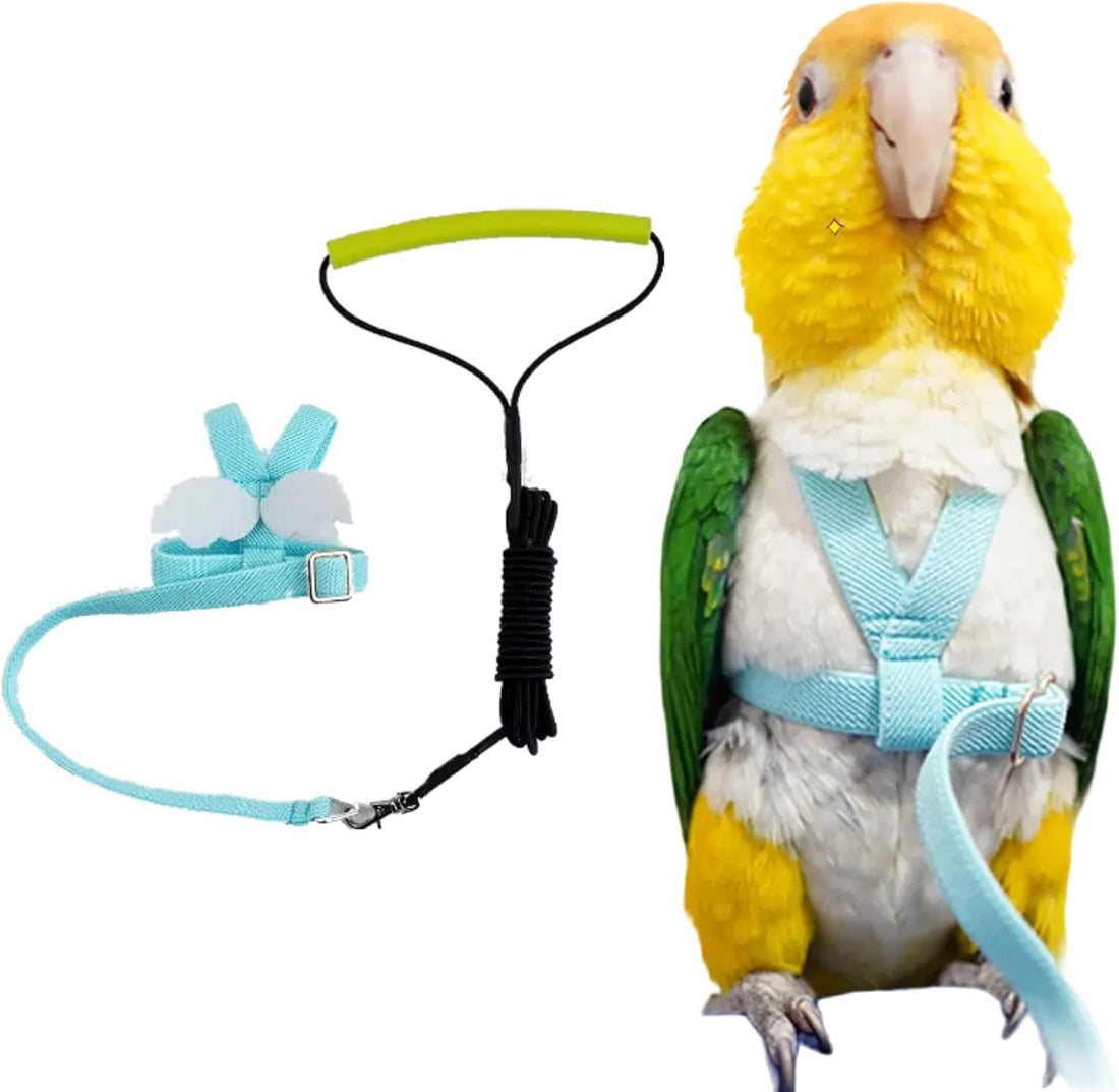 Pet Parrot Bird Harness Leash Adjustable Bird Flying Harness Traction