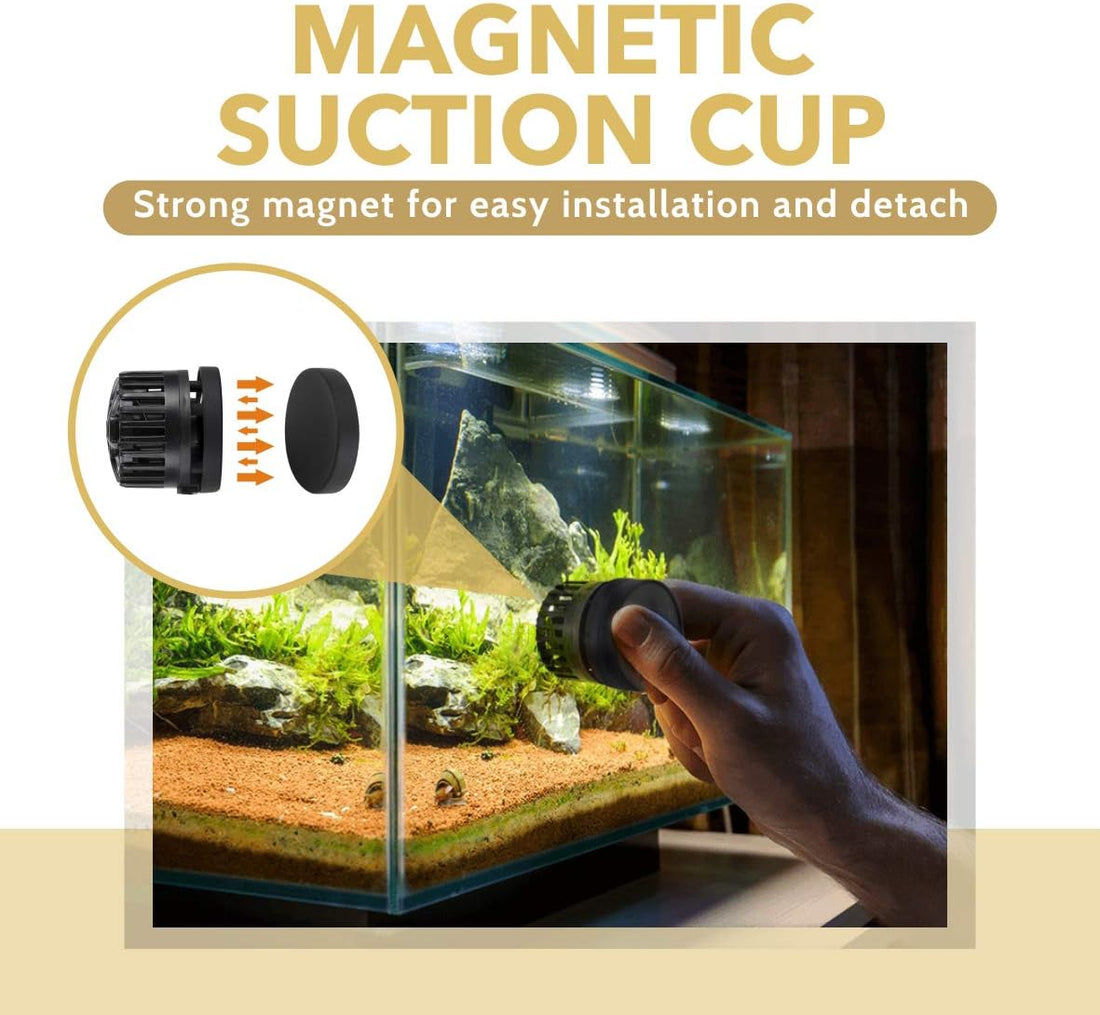 hygger Mini Wave Maker Aquarium Magnetic DC Powerhead with LED