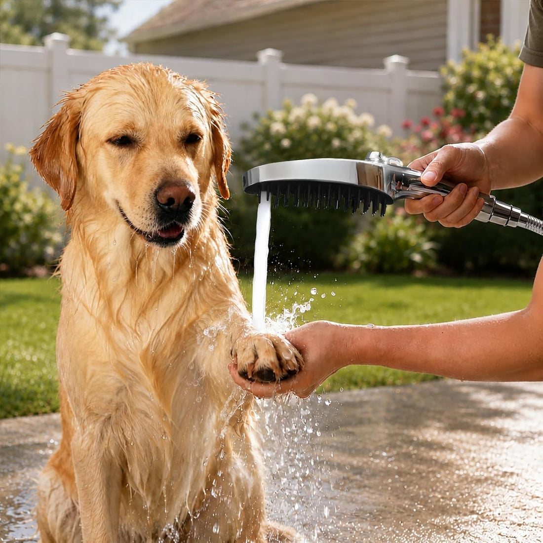 G-Promise 3 Mode Dog Wash Shower Attachment with Pause Mode