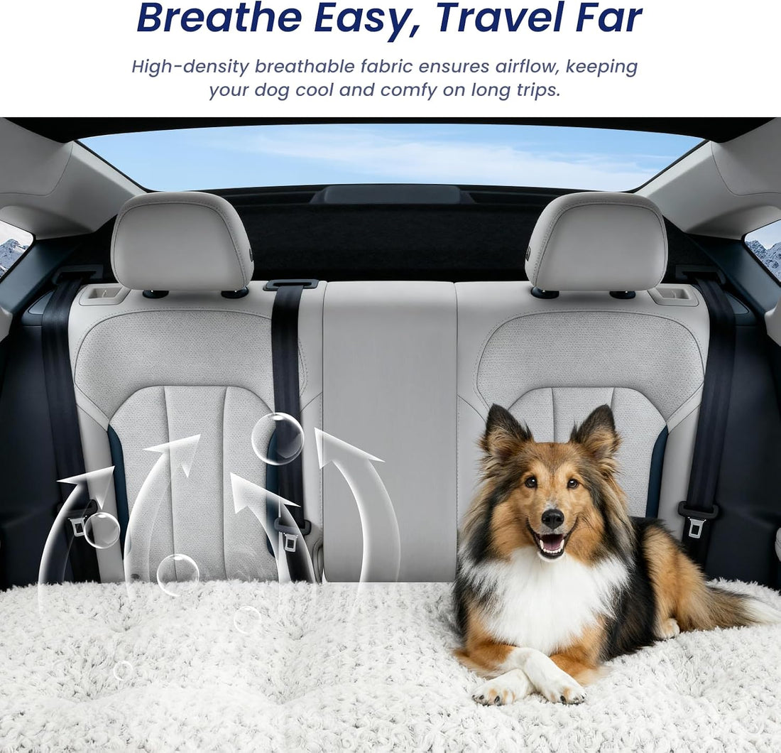 3.5" Thick Plush Dog Bed Mat for Car Back Seat