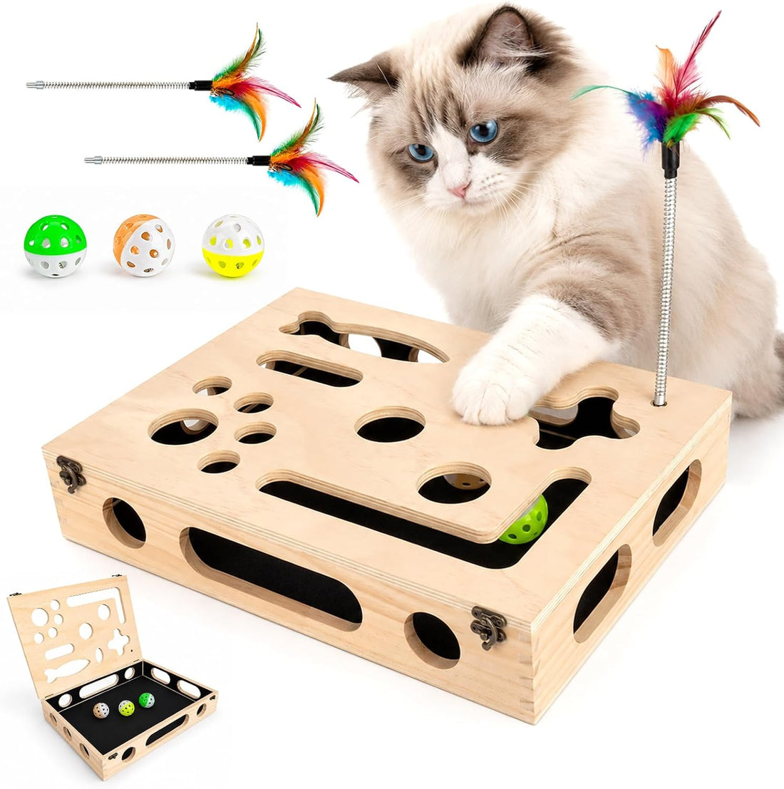 Cat Scratch Puzzle Enrichment Box
