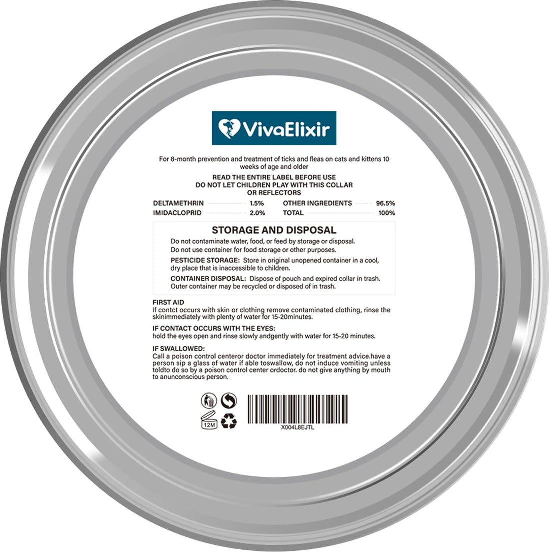 Flea and Tick Collar for Cat – 8-Month Protection