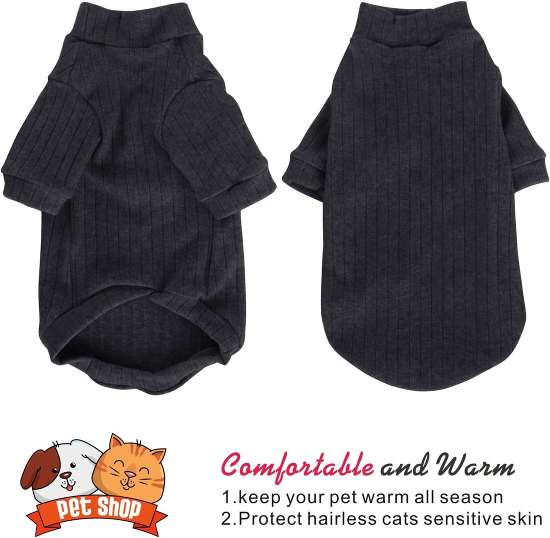 Idepet Sphynx Hairless Cats Sweater Shirt Kitten Soft Puppy Clothes