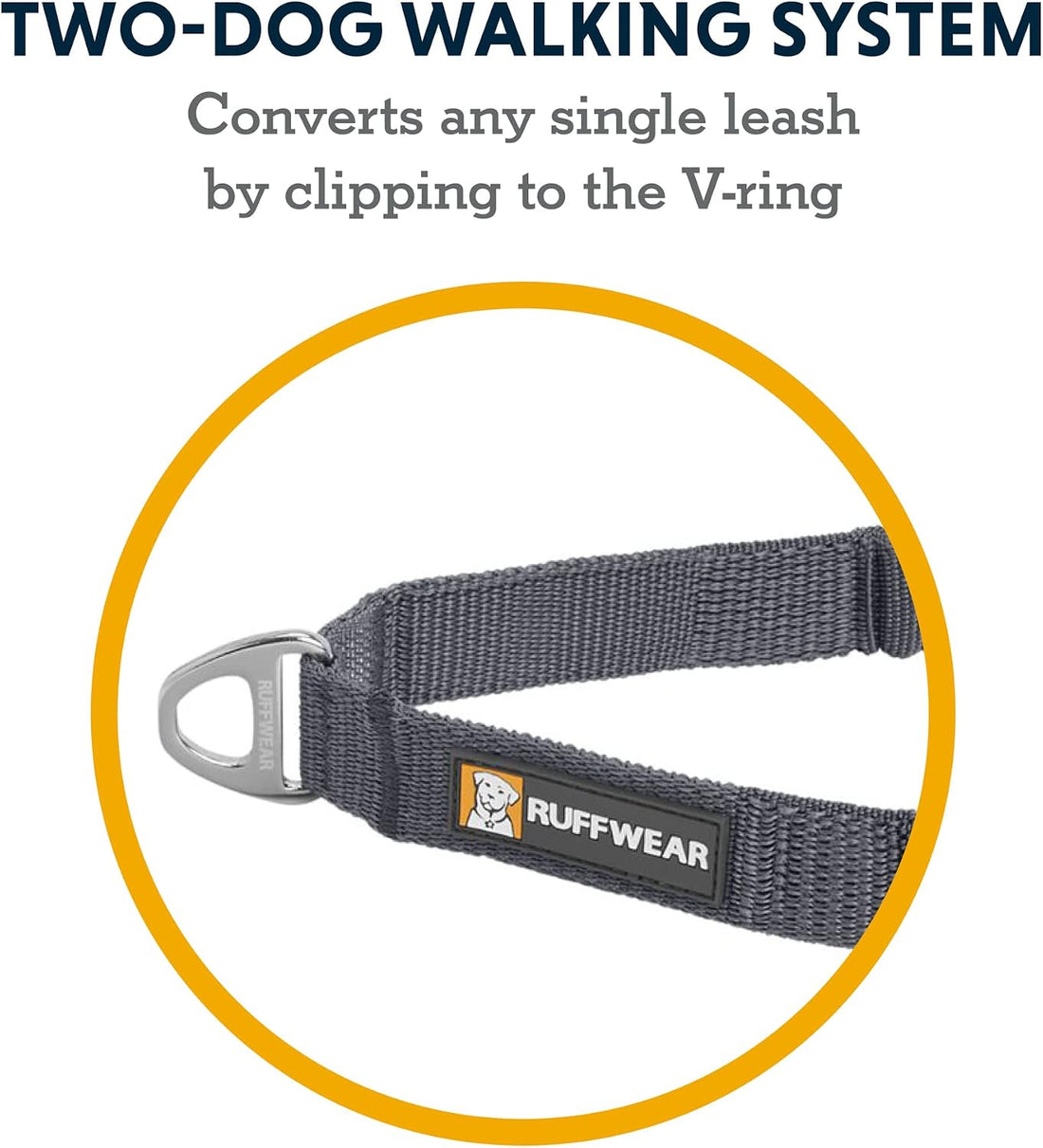 Ruffwear, Double Track Coupler, Double Leash for Two Dogs
