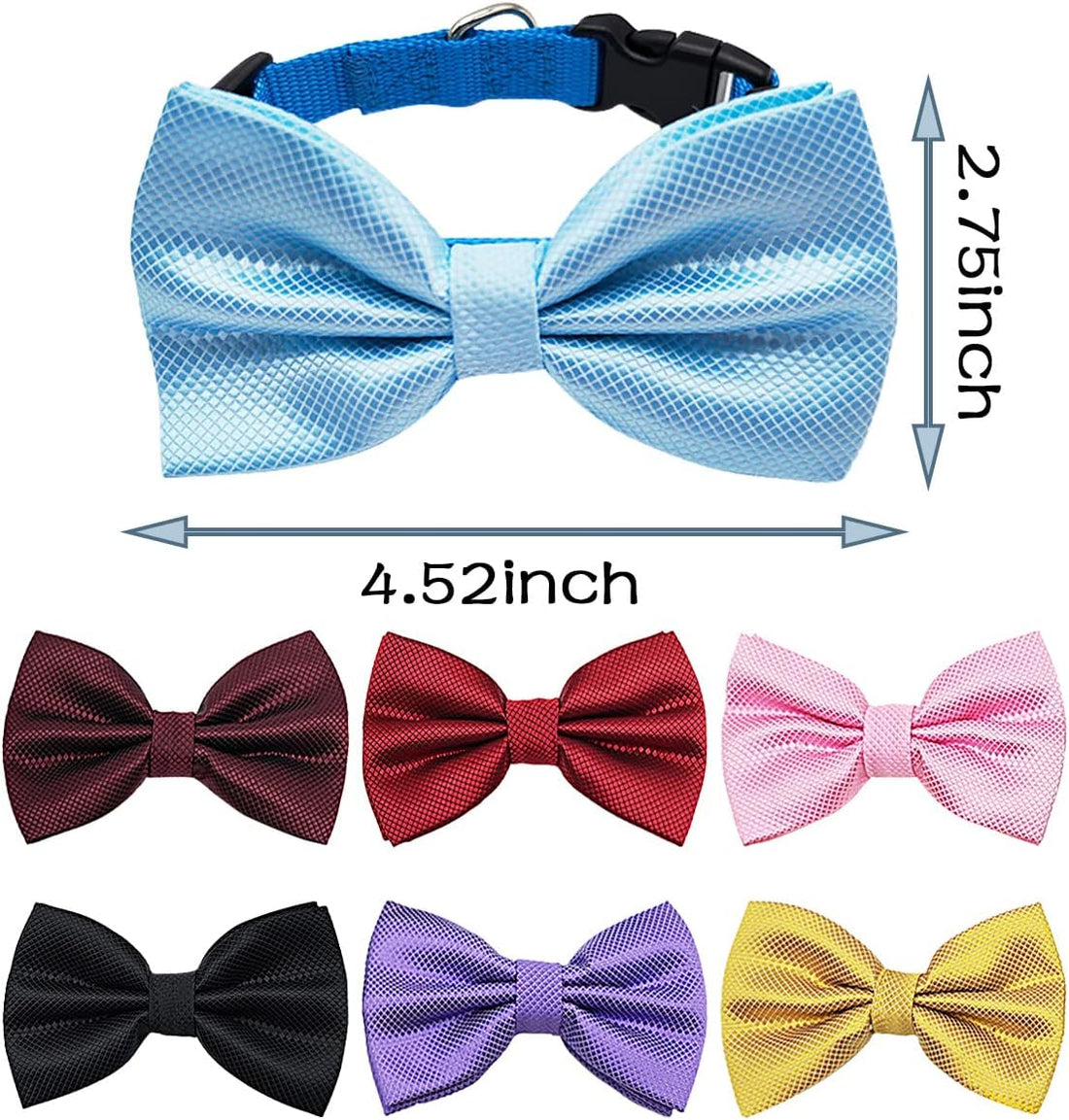PET SHOW Large Dogs Collar Attachment Bow Ties Embellishment Girls