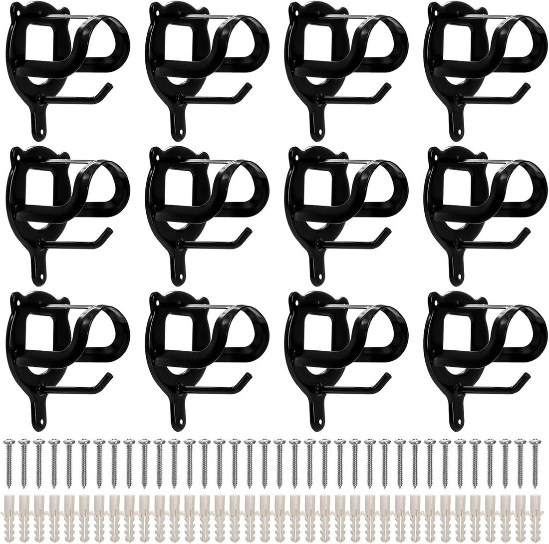 Cididu 12 Counts Horse Bridle Rack, Metal Bridle Hooks Bracket