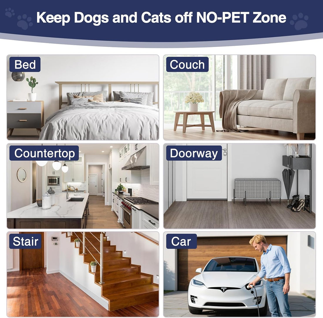 PAPARELA Scat Shock Mat for Dogs & Cats, 3 Modes with Tester, 60"x12"