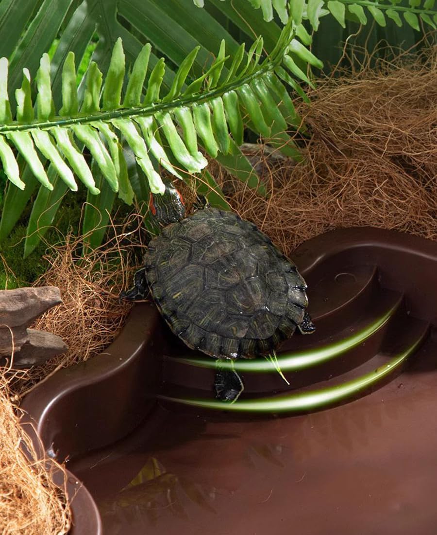 Turtle Bathing Pool, Reptile Feeding Dish Water Pot,Turtle Bathing Pot