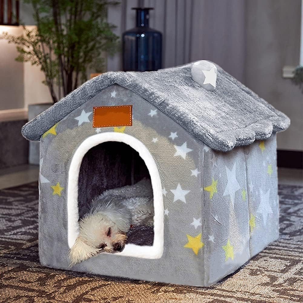 BXEBUI Dog House Indoor Memory Sponge