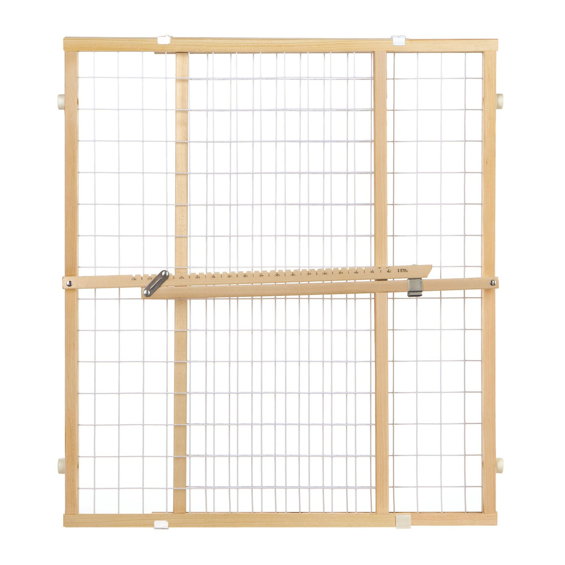 Toddleroo by North States - Extra-Wide Wire Mesh Wooden Baby Gate
