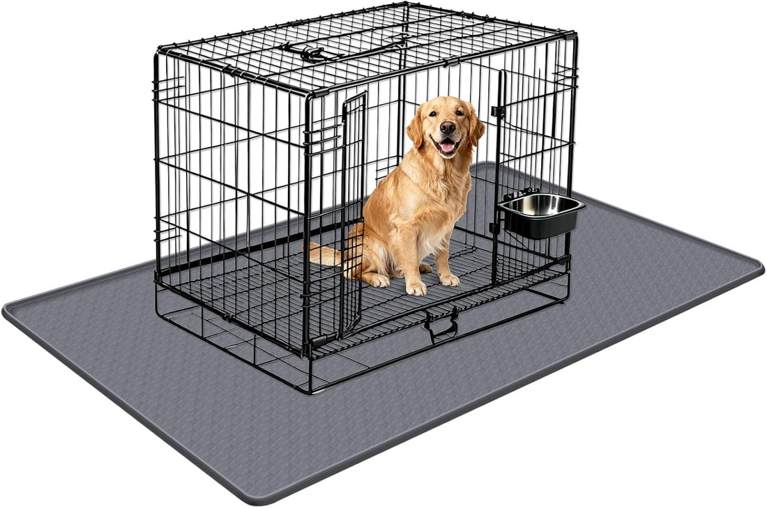 Silicone Dog Bed Mat 40"x 28" Crate Mat for Dog Cages