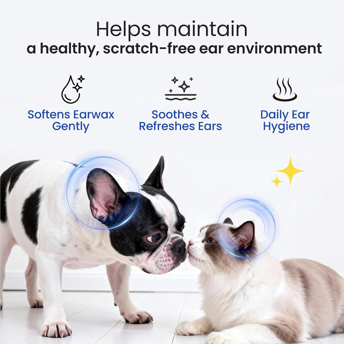 Itch Relief Natural Ear Cleaner for Dogs & Cats 8.45 oz