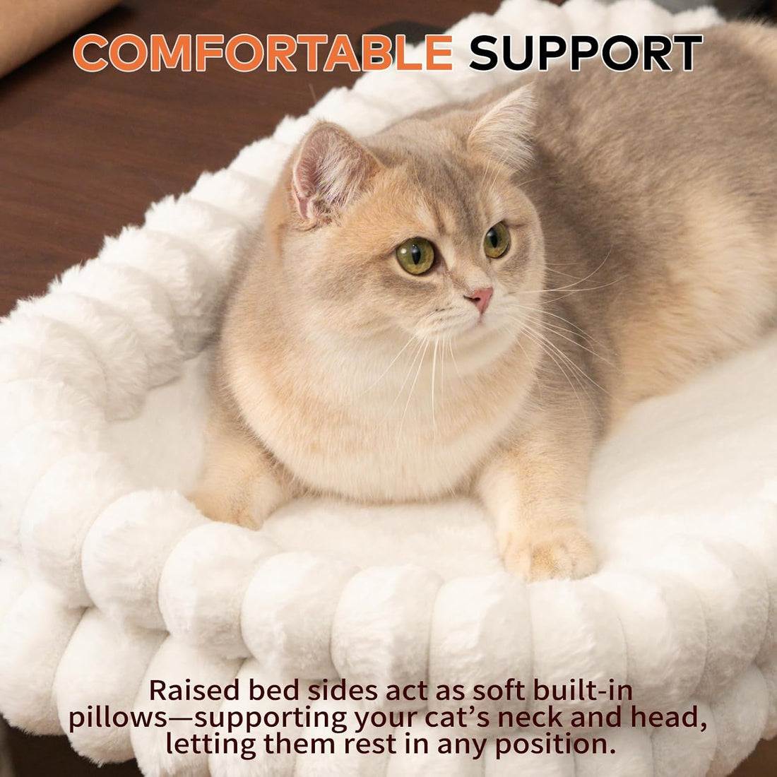 CHEERPALS Cloud Cat Bed Desk Mounted Hammock for Indoor Cats Perch
